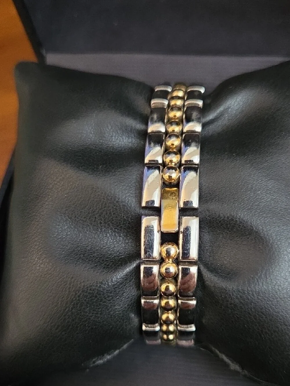 Nine West Two-Tone Gold and Silver Women's Bracelet Watch with White Dial